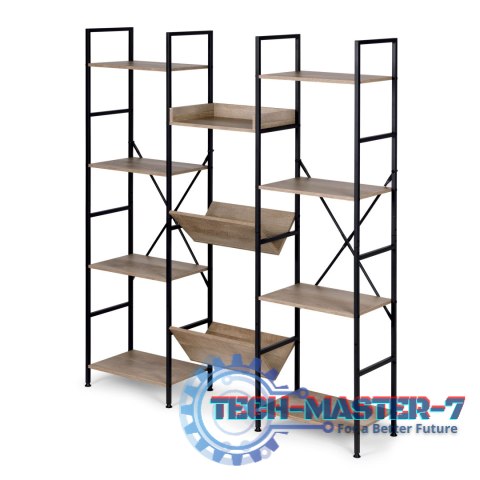 Nowoczesny stojący regał metalowy stelaż 11 półek ModernHome ModernHome Nowoczesny stojący regał metalowy stelaż 11 półek ModernHome ModernHome