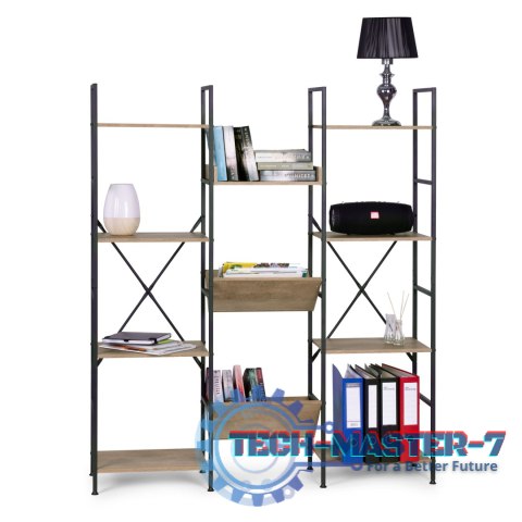 Nowoczesny stojący regał metalowy stelaż 11 półek ModernHome ModernHome Nowoczesny stojący regał metalowy stelaż 11 półek ModernHome ModernHome