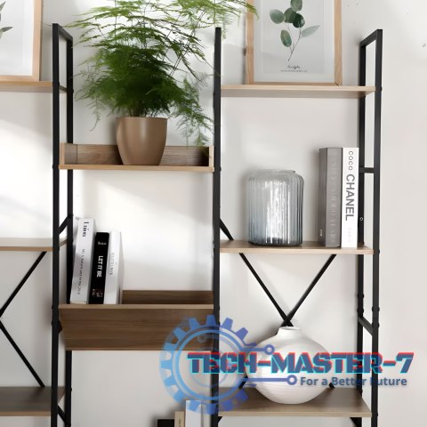 Nowoczesny stojący regał metalowy stelaż 11 półek ModernHome ModernHome Nowoczesny stojący regał metalowy stelaż 11 półek ModernHome ModernHome
