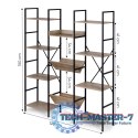 Nowoczesny stojący regał metalowy stelaż 11 półek ModernHome ModernHome