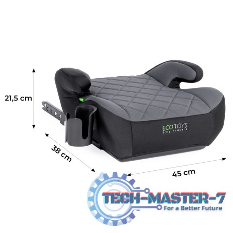 Podkładka ISOFIX samochodowa siedzisko dla dzieci i-SIZE uchwyt na napoje wzrost 125-150 cm ECOTOYS ECOTOYS Podkładka ISOFIX samochodowa siedzisko dla dzieci i-SIZE uchwyt na napoje wzrost 125-150 cm ECOTOYS ECOTOYS