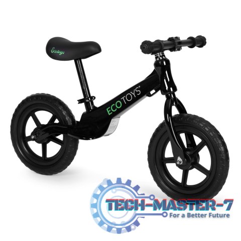 Rowerek rower biegowy dla dzieci jeździk koła EVA ECOTOYS czarny ECOTOYS Rowerek rower biegowy dla dzieci jeździk koła EVA ECOTOYS czarny ECOTOYS