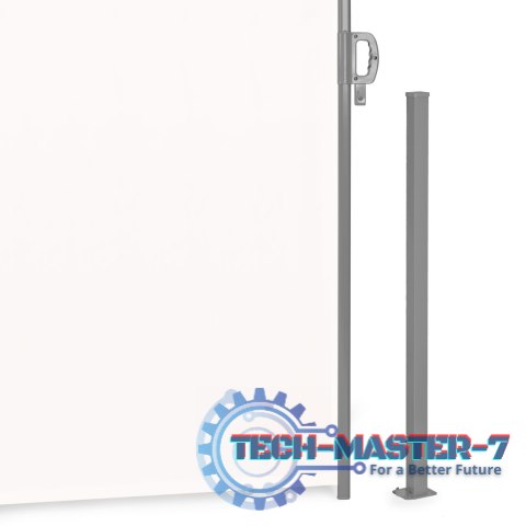 Składana markiza 300x160 cm boczna roleta parawan do ogrodu na taras beżowa ModernHome Składana markiza 300x160 cm boczna roleta parawan do ogrodu na taras beżowa ModernHome