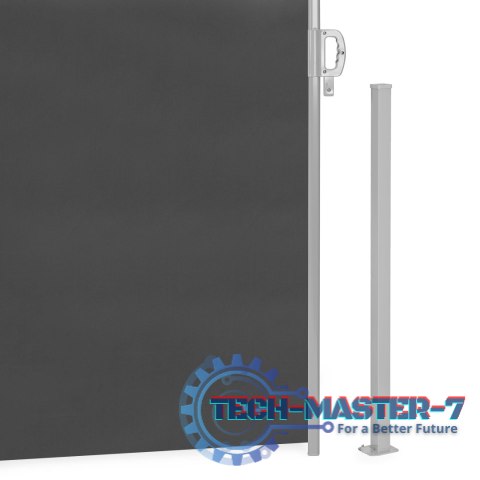 Składana markiza 300x180 cm boczna roleta parawan do ogrodu na taras antracyt ModernHome Składana markiza 300x180 cm boczna roleta parawan do ogrodu na taras antracyt ModernHome