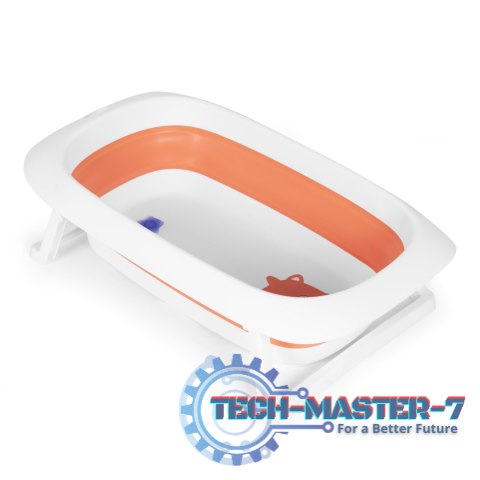 Wanienka dla dzieci wanna pomarańczowa składana z odpływem 81 cm - Krówka ECOTOYS ECOTOYS Wanienka dla dzieci wanna pomarańczowa składana z odpływem 81 cm - Krówka ECOTOYS ECOTOYS