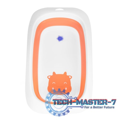 Wanienka dla dzieci wanna pomarańczowa składana z odpływem 81 cm - Krówka ECOTOYS ECOTOYS Wanienka dla dzieci wanna pomarańczowa składana z odpływem 81 cm - Krówka ECOTOYS ECOTOYS