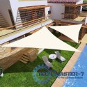 Żagiel przeciwsłoneczny daszek wodoodporny 5x5x5m ModernHome - beżowy ModernHome