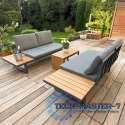 Zestaw mebli ogrodowych Nuforma narożnik sofa stolik NUFORMA