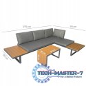 Zestaw mebli ogrodowych Nuforma narożnik sofa stolik NUFORMA