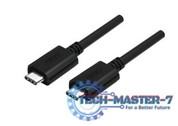 Kabel USB TYP-C do USB TYP-C; 1m; Y-C477BK