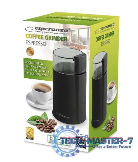 Młynek do kawy Espresso czarny EKC001K Młynek do kawy Espresso czarny EKC001K