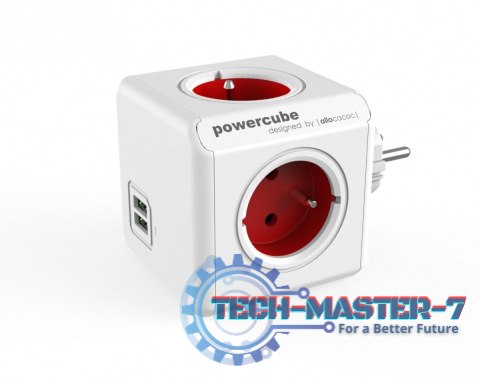 Rozgałęziacz PowerCube Original USB 2202RD/FROUPC Czerwony