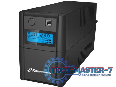 UPS LINE-INTERACTIVE 850VA 2X 230V PL OUT, RJ11 IN/OUT, USB, LCD