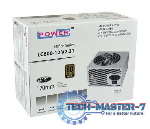 ZASILACZ 450W LC600-12 V2.31 80+ BRONZE ZASILACZ 450W LC600-12 V2.31 80+ BRONZE