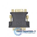 Adapter DVI M - VGA F pozłacany, 24+5/15 pin