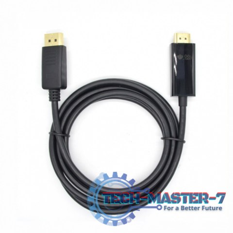 DisplayPort - HDMI Kabel 1.8m. czarny