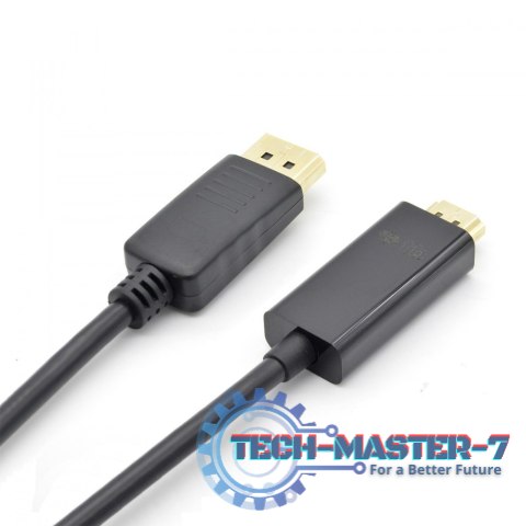 DisplayPort - HDMI Kabel 1.8m. czarny DisplayPort - HDMI Kabel 1.8m. czarny