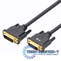 Kabel DVI M-M 24+1 1.8 m. czarny, pozłacany