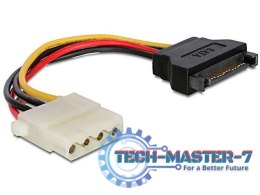 Kabel SATA zasilający(M)->Molex(M) 15cm