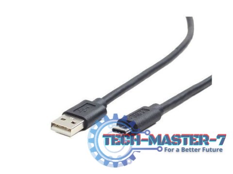 Kabel USB 2.0 typu AC AM-CM 1m czarny