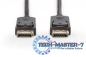 Kabel połączeniowy DisplayPort z zatrzaskami 4K 60Hz UHD Typ DP/DP M/M czarny 3m