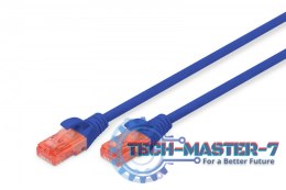 Patch cord U/UTP kat.6 PVC 3m Niebieski