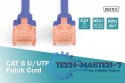 Patch cord U/UTP kat.6 PVC 3m Niebieski