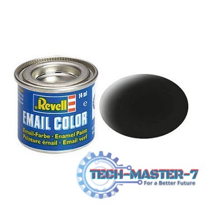 REVELL Email Color 08 Black Mat 14ml. REVELL Email Color 08 Black Mat 14ml.