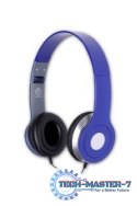 Stereofoniczne słuchawki z mikrofonem CITY BLUE