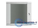 Szafa instalacyjna wisząca 19'' 12U 600X450mm szara (drzwi szklane)