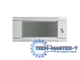 Szafa instalacyjna wisząca 19'' 4U 600X450mm szara (drzwi szklane)