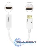 Adapter DisplayPort - HDMI 4K; Y-6332 BIAŁY