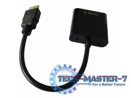Adapter HDMI-A(M)->VGA (F)+Audio na kablu