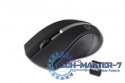 Bezprzewodowa mysz optyczna, GALAXY Black/silver, powierzchnia gumowana