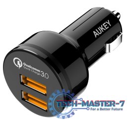 CC-T8 ultraszybka ładowarka samochodowa 2xUSB Quick Charge 3.0 6A 36W