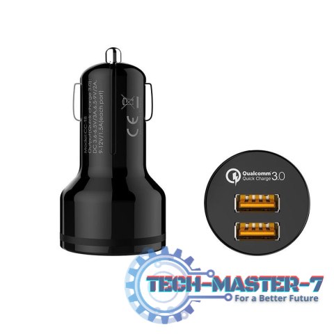 CC-T8 ultraszybka ładowarka samochodowa 2xUSB Quick Charge 3.0 6A 36W CC-T8 ultraszybka ładowarka samochodowa 2xUSB Quick Charge 3.0 6A 36W
