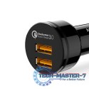 CC-T8 ultraszybka ładowarka samochodowa 2xUSB Quick Charge 3.0 6A 36W