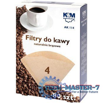 Filtry do kawy 4 80 sztuk AK114