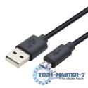 Kabel USB - Micro USB 3 m. czarny