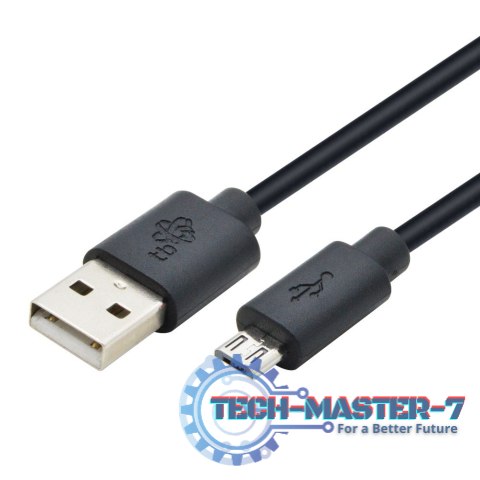 Kabel USB - Micro USB 3 m. czarny