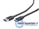 Kabel USB Type-C(M)-AM 3.0 1.8m czarny