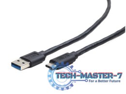 Kabel USB Type-C(M)-AM 3.0 1.8m czarny
