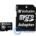 Karta Micro SDHC 16GB Class10 UHS-I + Adapter