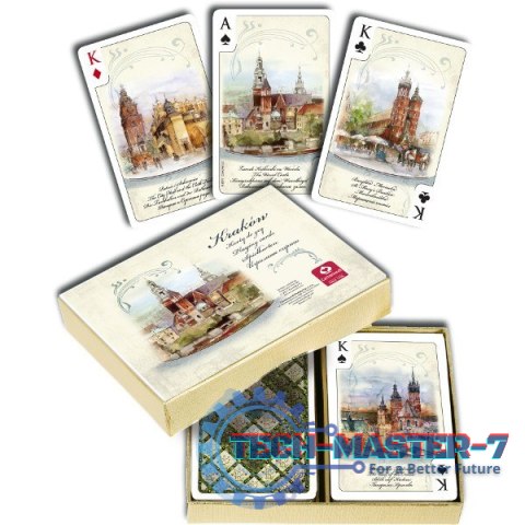 Karty Kraków Akwarele 2 x 55 listków