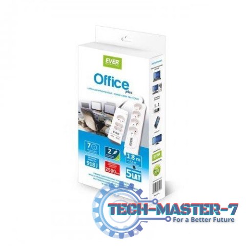 Listwa antyprzepięciowa Office Plus 1.8m + 1.2m T/LZ06-OFP018/0000 Listwa antyprzepięciowa Office Plus 1.8m + 1.2m T/LZ06-OFP018/0000