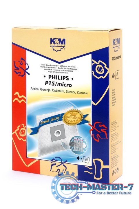 Worki do odkurzacza 4 szt. P15/micro