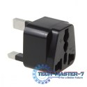 Adapter gniazdo EU na wtyk UK MCE154 Czarny