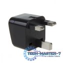 Adapter gniazdo EU na wtyk UK MCE154 Czarny