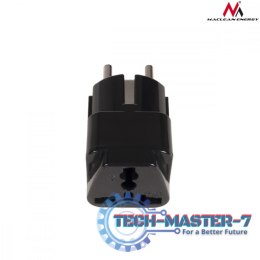 Adapter gniazdo UK na wtyk EU uniwersalny MCE155 Czarny
