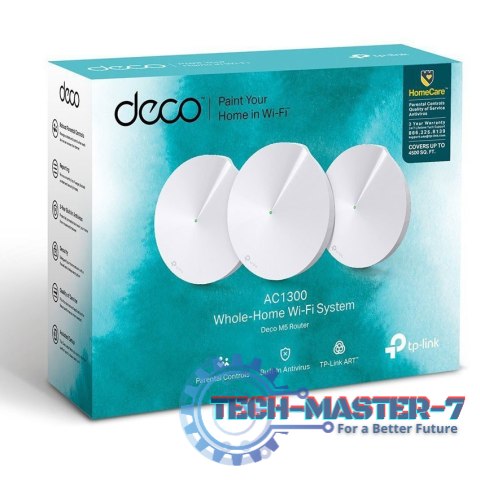 Deco M5 zestaw routerow AC1300 (3 szt.) Deco M5 zestaw routerow AC1300 (3 szt.)